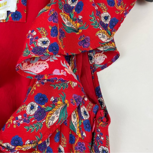 MAEVE • Sz. 0 Rosalia red floral wrap dress - Picture 8 of 10
